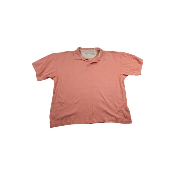 Smith & Watkins Sz L Men Orange Textured  Polo Shirt - Picture 1 of 12